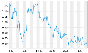 Chart Mini Future Long BASF - 1 Monat