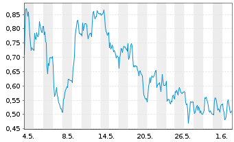 Chart Mini Future Long BASF - 1 Monat