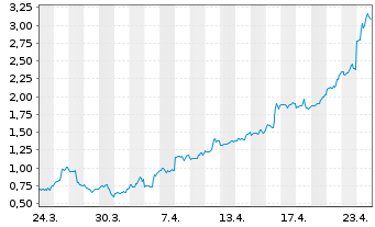 Chart Mini Future Long AMD - 1 Monat
