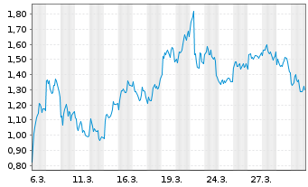Chart Mini Future Short Volkswagen - 1 Monat