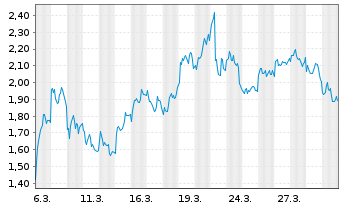 Chart Mini Future Short Volkswagen - 1 Monat