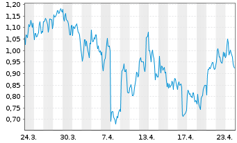 Chart Mini Future Short LVMH - 1 Monat