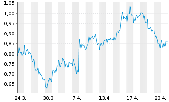 Chart Mini Future Long Zalando - 1 Monat