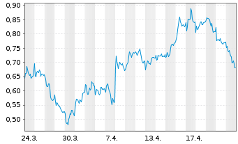 Chart Mini Future Long Zalando - 1 Monat