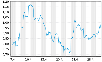 Chart Mini Future Short Salesforce.com - 1 Monat
