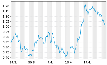 Chart Mini Future Long IONOS Group - 1 Monat