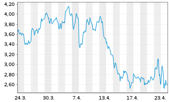 Chart Mini Future Short Adyen - 1 Monat