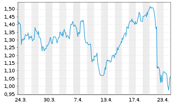 Chart Mini Future Long IBM - 1 Monat