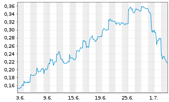 Chart Mini Future Short BYD - 1 Monat