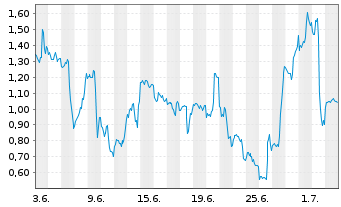 Chart Mini Future Long Tesla - 1 Monat