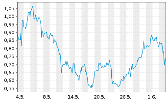 Chart Mini Future Short Berkshire Hathaway - 1 Monat