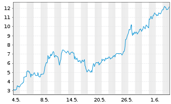 Chart Mini Future Long Micron - 1 Monat