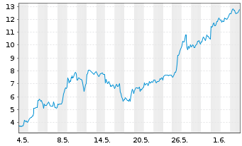 Chart Mini Future Long Micron - 1 Monat