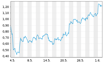 Chart Mini Future Long DHL Group - 1 Monat