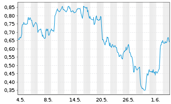 Chart Mini Future Short Nike - 1 Monat