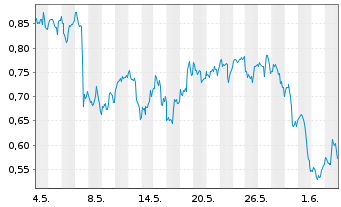 Chart Mini Future Long Realty Income - 1 Monat