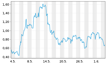 Chart Mini Future Long Pan American Silver - 1 Monat