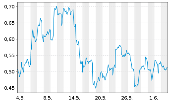 Chart Mini Future Long Newmont - 1 Monat