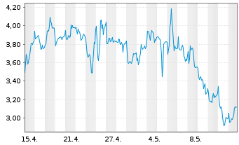 Chart Mini Future Long Adyen - 1 Month