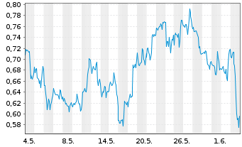 Chart Mini Future Long Verizon - 1 Monat
