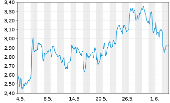 Chart Mini Future Long Volkswagen - 1 Monat