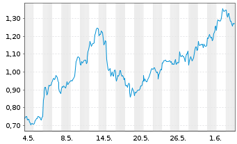 Chart Mini Future Long BHP - 1 Monat