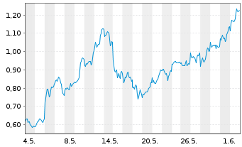 Chart Mini Future Long BHP - 1 Monat