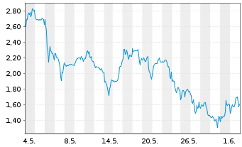 Chart Mini Future Long Petroleo Brasileiro - 1 Monat