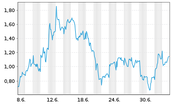 Chart Mini Future Long LVMH - 1 Monat