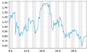 Chart Mini Future Long Broadcom - 1 Monat