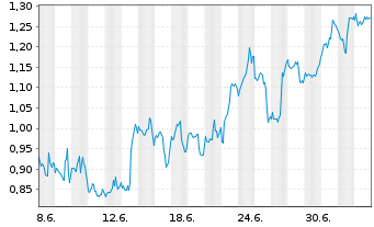 Chart Mini Future Long Berkshire Hathaway - 1 Monat