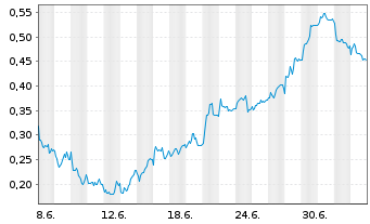 Chart Mini Future Short freenet - 1 Month