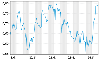 Chart Mini Future Long DHL Group - 1 Monat