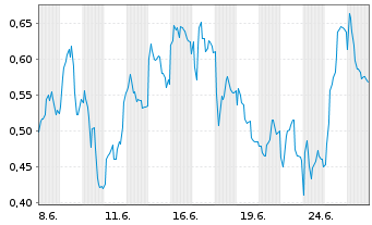 Chart Mini Future Long DHL Group - 1 Monat