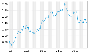 Chart Mini Future Short TeamViewer - 1 Monat