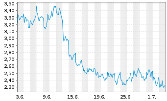 Chart Mini Future Short BNP Paribas - 1 Monat