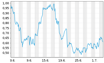 Chart Mini Future Long BHP - 1 Monat