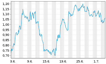 Chart Mini Future Short BHP - 1 Monat