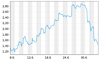 Chart Mini Future Short BYD - 1 Monat
