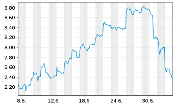 Chart Mini Future Short BYD - 1 Monat