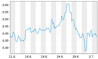 Chart Mini Future Short Baidu - 1 Monat
