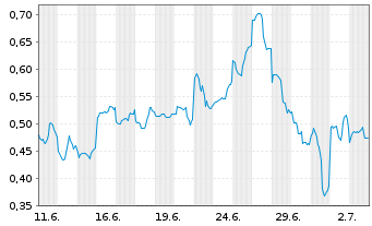 Chart Mini Future Short Baidu - 1 Monat