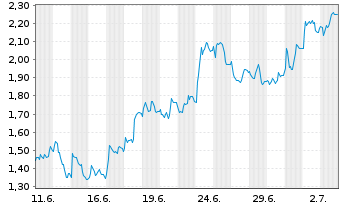 Chart Mini Future Long Symrise - 1 Month