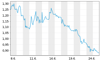 Chart Mini Future Long Delivery Hero - 1 Monat