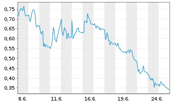 Chart Mini Future Long Delivery Hero - 1 Monat