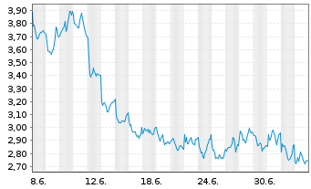 Chart Mini Future Short BNP Paribas - 1 Monat