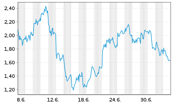 Chart Mini Future Short Adyen - 1 Month