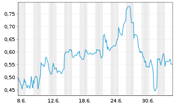 Chart Mini Future Short Baidu - 1 Monat