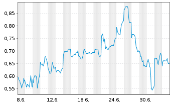 Chart Mini Future Short Baidu - 1 Monat