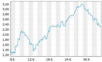 Chart Mini Future Short Salzgitter - 1 Month